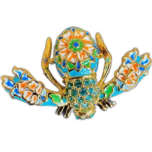 Joan Rivers Cloisonné Bee Pin From The Joan Rivers Private Collection - Rare - Picture 2 of 7